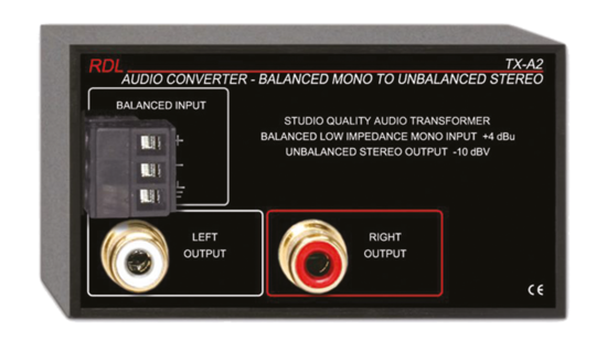 Convertisseur Audio - RDL TX-A2