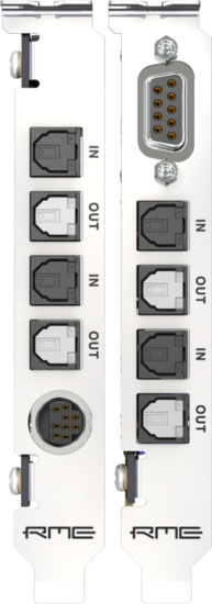 Interface audio PCIe, 72 canaux, 192 kHz, ADAT, AES