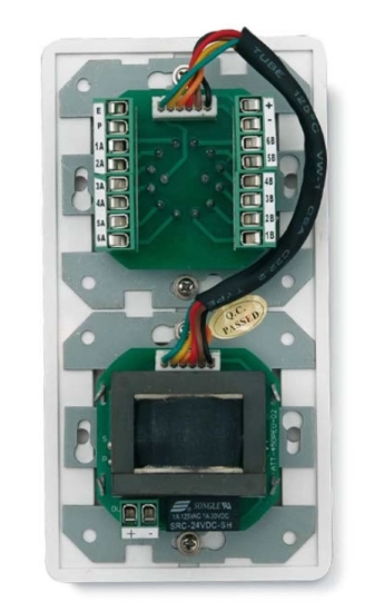 Contrôleur mural de volume - max 24W/100V  + sélecteur 6 positions 