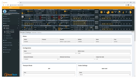 Détecteur de silence, Distributeur et Changeover audio, AxelTech