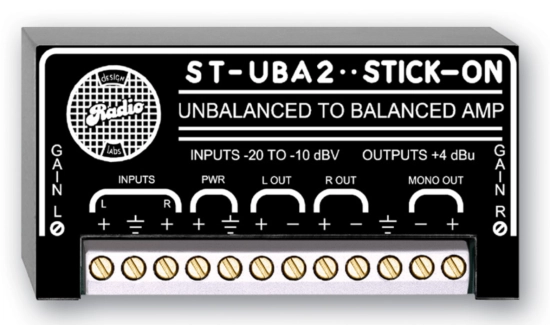 Convertisseur asym/sym stereo - RDL ST-UBA2