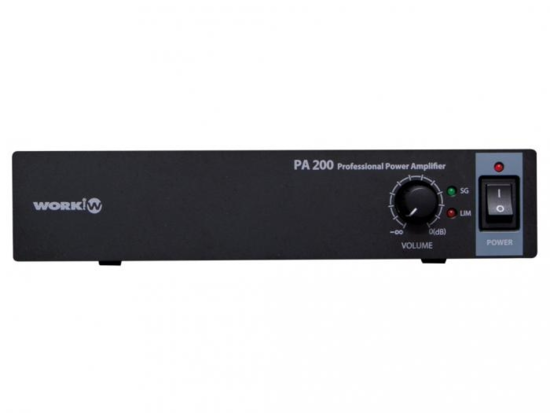Amplificateur compact 2x100W 8ohms/70/100V - Work PA200