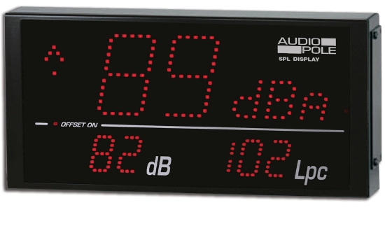 Afficheur/sonometre autonome serveur Web - Audiopole SPL-DISPLAY