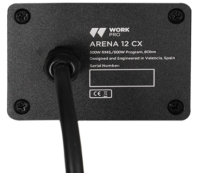 Enceinte coax passive IP54 LF 12 pouces+HF 600W/8Ohms gris