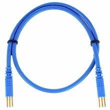 GMK313/30D-BL, Câble patch audio 30 cm bleu Ghielmetti