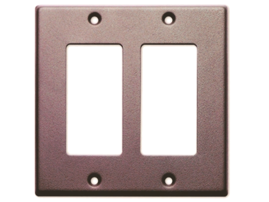 Couvercle enjoliveur double poste aluminium - RDL CP-2S