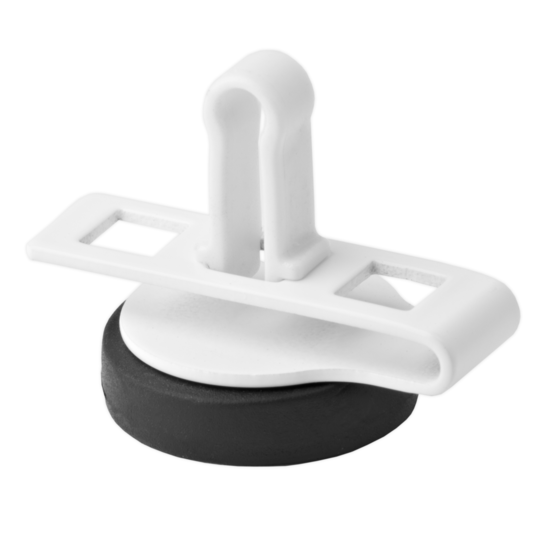 Clip magnétique blanc pour micro lavalier (Pack 5 pcs)
