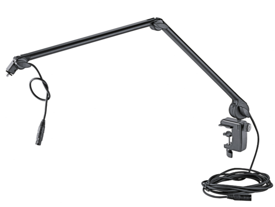 Bras articulé pour microphone (1.5kg) avec fixation
