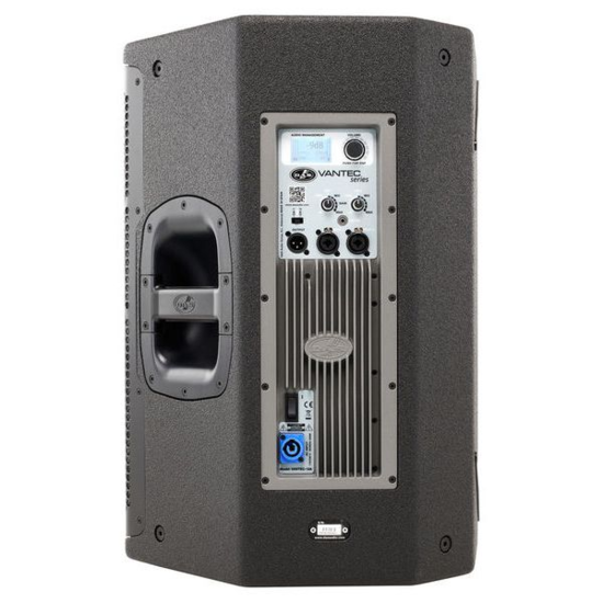 Enceinte amplifiée 2 voies HP 30 cm + moteur 1PP Noire. DAS VANTEC-1