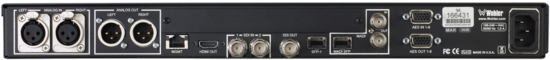 Moniteur 1U Audio/Video 3 écrans, 16CH, 2 In 12G/3G/HD/SD-SDI Wohler