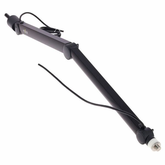 Bras support micro Mika black + double Connect. XLR-3 et XLR-5 Yellow