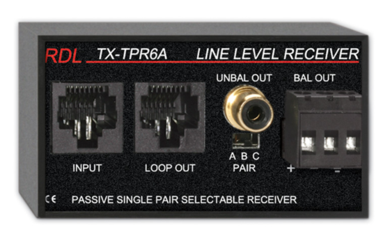 Récepteur passif à 1 paire - RDL TX-TPR6A
