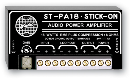 Amplificateur Audio Mono 18 W - RDL ST-PA18
