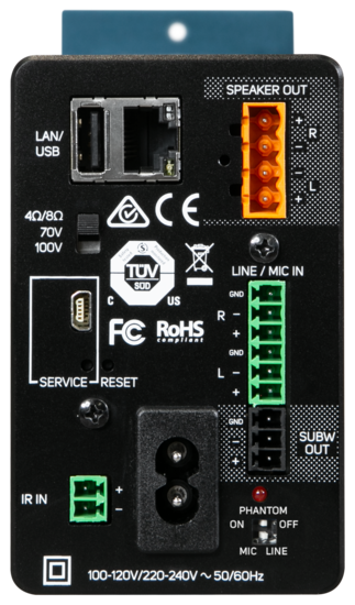 Lecteur musique réseau amplifié 100 V - Bluesound B170S