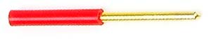 GSS321-16RT, Fiche court-circuit rouge 16 mm Type 321 Ghielmetti