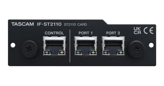 Carte optionnelle protocol ST-2110/AES67 Tascam