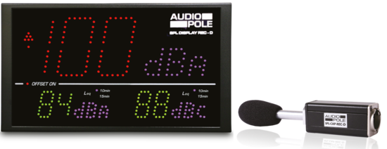 Afficheur/Enregistreur autonome 2017 - Audiopole SPL-DISPLAY-REC-DP