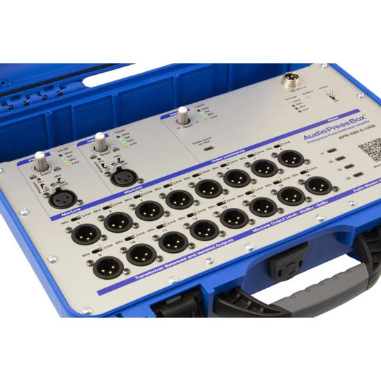 Boitier de presse portable avec In/Out USB-C, AudioPress