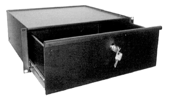 Tiroir coulissant 4U pour rack 19 pouces avec serrure