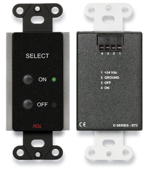Plaque selecteur de commande à distance - RDL DB-RT2