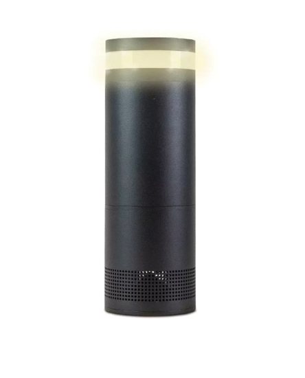 Potelet de sonorisation IP65 avec éclaire LED intégré, H 320mm