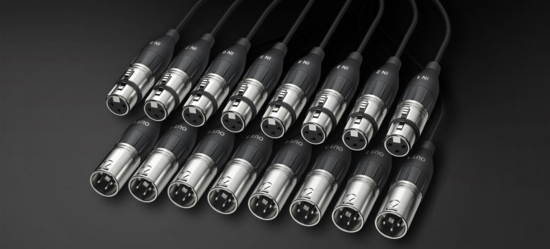 Cable 8x XLR male <> 8x XLR femelle 5m