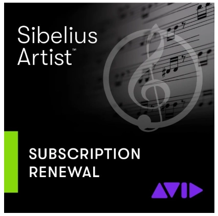 Renouvellement licence annuelle Sibelius Artist
