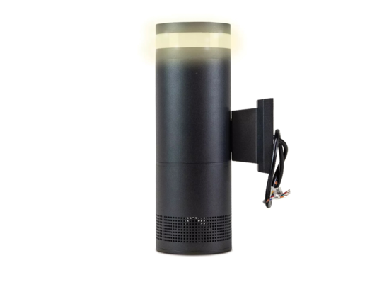 Potelet de sonorisation IP65 avec éclaire LED intégré, H 320mm