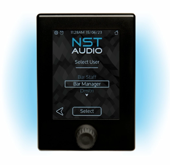 Interface tactile de contrôle murale Ethernet processeurs NST Noir 