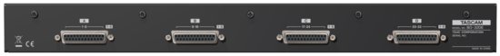 Boîtier connexion 32 canaux audio symétriques Euroblock vers Sub D 25