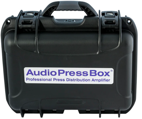 Boitier de presse portable sur batterie 2xIn/24xOut XLR, AudioPress