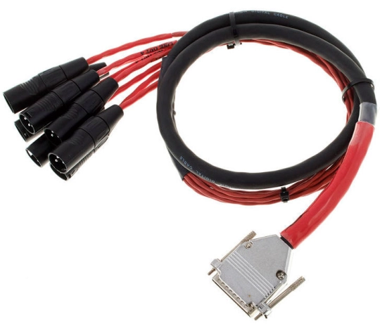 Cordon DigiSnake 1.2m - DB25-XLR (Male)