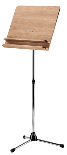 Pupitre d'orchestre avec plateau bois - noyer