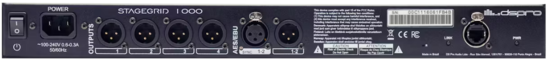 Rack de scène 8x4 + 2 x IO AES