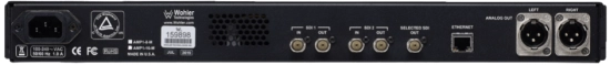 Écran tactile 7", Rack 1U, mon. audio 16 canaux, 3G/HD/SD-SDI Wohler