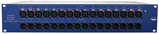 Convertisseur Dante 16 In mic/ligne, 16 Out ligne, XLR, CTP