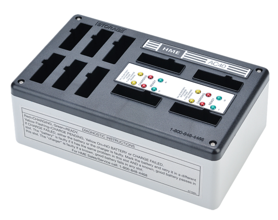 Chargeur 4 ports pour BAT41 (+453G008-2, 610066Z) - ClearCom AC40A