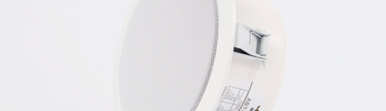 Plafonnier EN 54-24 avec capot, 10W/100V, diam 20cm - AM-ABT-S2010