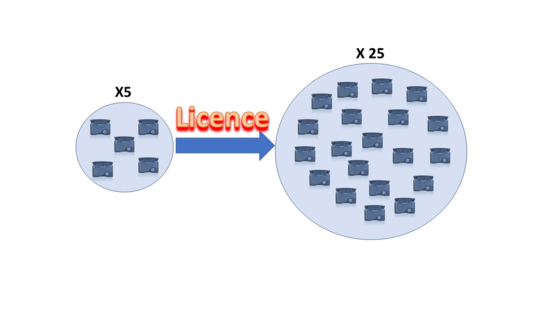 Licence pour upgrade FS2-BASE2-5 à 25 boitiers Clearcom