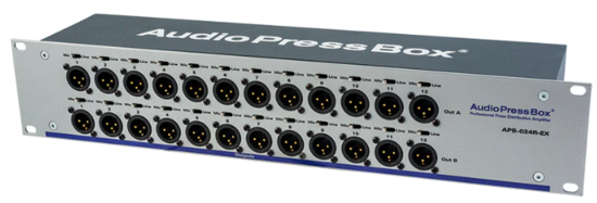Expander rackable 2U 19" 2xLink In/2x24 Out XLR, AudioPressBoX