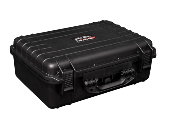 Mallette vide en ABS 470x176x357 mm, équipée de mousse prédécoupée