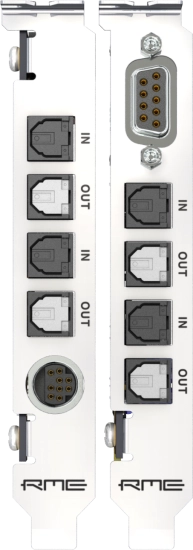 Interface audio PCIe, 72 canaux, 192 kHz, ADAT, AES