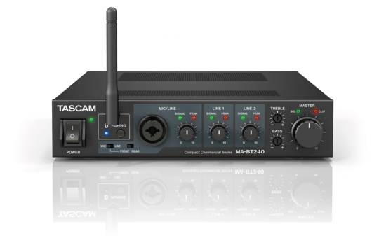 Amplificateur mixgeur, entrées 1 micro, 2 ligne, Bluetooth, 240 watts