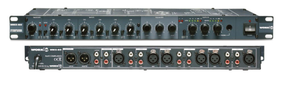 Mélangeur 6 mic/line avec talk over - WORK MMX60