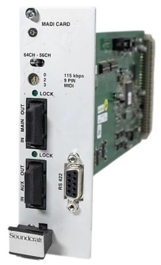 Carte Vi local rack - MADI optique