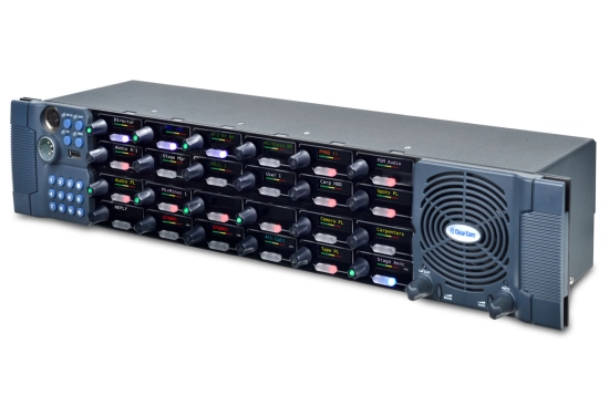 NS - V-Series Iris panel 2RU 24 Rotary XLR4 Clearcom