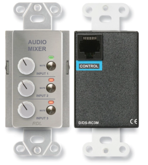 Plaque de contrôle de mélangeur audio - RDL DS-RC3M