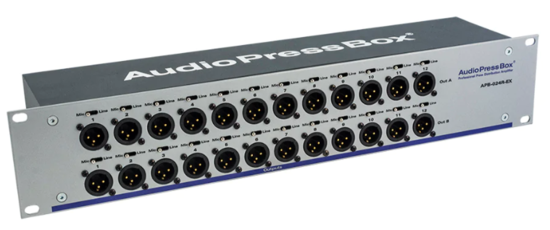Expander rackable 2U 19" 2xLink In/2x24 Out XLR, AudioPressBoX