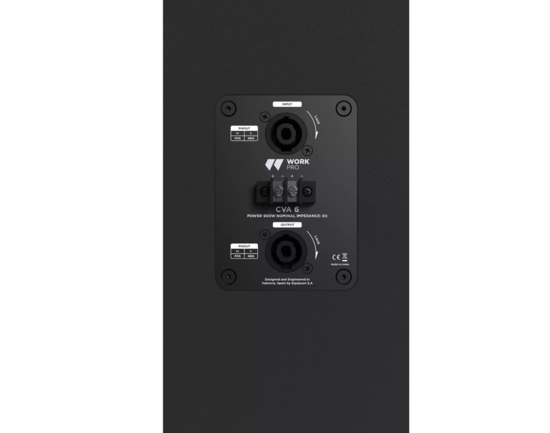 Colonne passive 2 voies, LF 4 x 5 pouces + 2 HF, 250W/8Ohms,120Hx20V