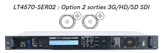 Option 2 sorties 3G/HD/SD SDI générateur mire pour LT4670 Leader